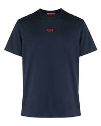 424 Logo Embroidered Cotton T Shirt