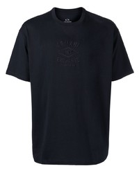 Armani Exchange Logo Embroidered Cotton T Shirt