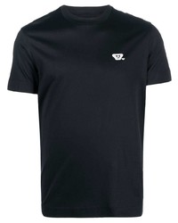 Emporio Armani Logo Embroidered Short Sleeve T Shirt