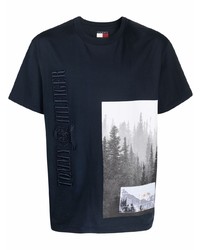 Tommy Hilfiger Logo Embroidered T Shirt