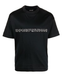 Emporio Armani Logo Embroidery T Shirt