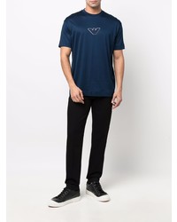 Emporio Armani Logo Patch Cotton T Shirt