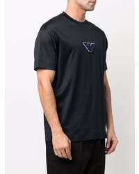 Emporio Armani Logo Patch Cotton T Shirt