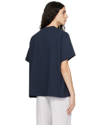 Recto Navy Embroidered T Shirt