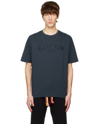 Lanvin Navy Embroidered T Shirt