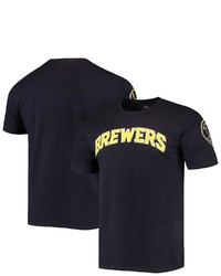 PRO STANDARD Navy Milwaukee Brewers Team Logo T Shirt