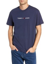 Tommy Jeans Small Text Embroidered T Shirt
