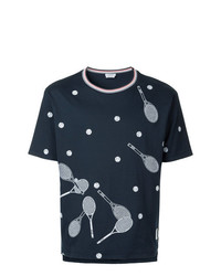 Thom Browne Tennis Racket Embroidered T Shirt