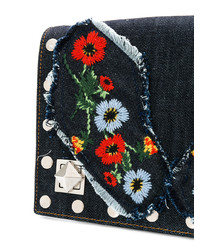 Sonia Rykiel Le Niki Embroidered Denim Bag