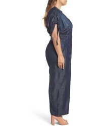 Melissa McCarthy Plus Size Seven7 Embroidered Gaucho Jumpsuit
