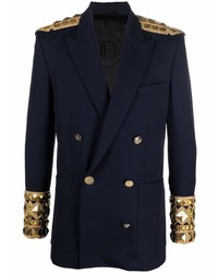 Balmain Embroidered Double Breasted Blazer