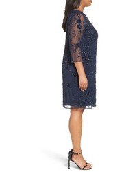 Pisarro Nights Plus Size Embroidered Cocktail Dress