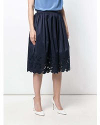 Lanvin Embroidered Trim Skirt