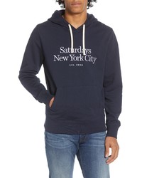 Saturdays Nyc Ditch Miller Embroidered Pullover Hoodie