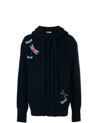 Valentino Embroidered Hooded Sweater