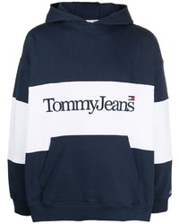 Tommy Jeans Logo Embroidered Cotton Hoodie