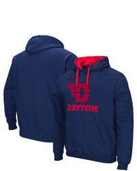 Colosseum Navy Dayton Flyers Arch Logo 20 Pullover Hoodie