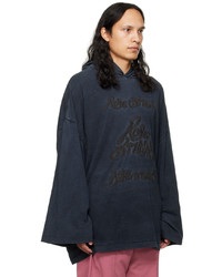 Acne Studios Navy Embroidered Hoodie