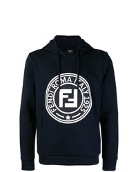 Fendi Printed Ff Logo Hoodie