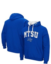 Colosseum Royal Middle Tennessee State Blue Raiders Arch Logo 20 Pullover Hoodie At Nordstrom