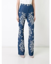 Huishan Zhang Embroidered Flared Jeans