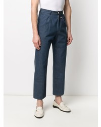 Gucci Embroidered Straight Leg Jeans