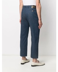 Gucci Embroidered Straight Leg Jeans
