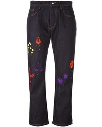 Fendi Floral Embroidered Jeans