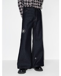DUOltd Logo Embroidered Flared Jeans