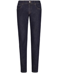 Dolce & Gabbana Logo Embroidered Slim Fit Jeans