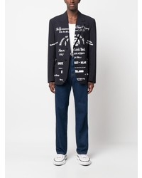 MSGM Logo Embroidered Straight Leg Trousers