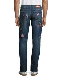 Paul Smith Slim Fit Embroidered Jeans