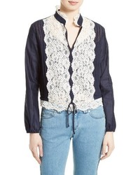 See by Chloe Lace Applique Top