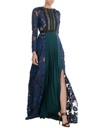 Self-Portrait Embroidered Lace Maxi Dress