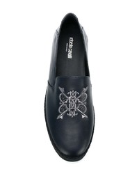 Roberto Cavalli Embroidered Slip On Loafer Sneakers