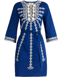 Figue Sophie Embroidered Cotton Voile Dress