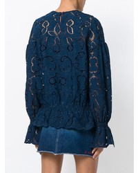 Perseverance London Embroidered Cut Out Blouse