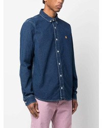 Carhartt WIP Embroidered Logo Cotton Shirt