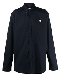 Karl Lagerfeld Embroidered Logo Shirt