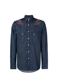Ps By Paul Smith Lobster Embroidered Shirt
