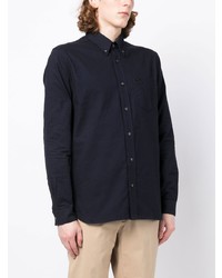 Fred Perry Logo Embroidered Brushed Oxford Shirt