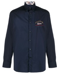 Paul & Shark Logo Embroidered Button Down Shirt