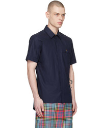 Vivienne Westwood Navy Embroidered Shirt