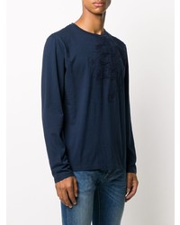 Etro Paisley Embroidered Long Sleeved T Shirt