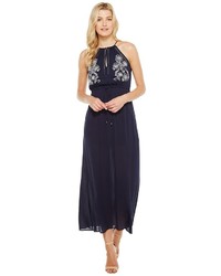 Brigitte Bailey Samara Halter Maxi Dress With Embroidery Dress