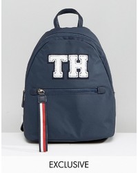 Tommy Hilfiger Modern Nylon Backpack In All Over Embroidered Flag