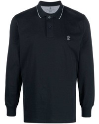 Brunello Cucinelli Embroidered Logo Detail Polo Shirt