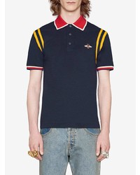 Gucci Cotton Polo With Bee