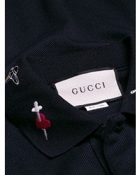 Gucci Embroidered Cotton Polo