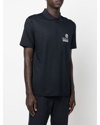 Giorgio Armani Embroidered Logo Short Sleeved Polo Shirt